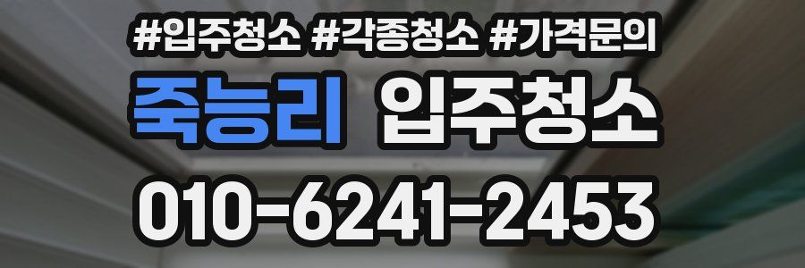 죽능리 이사청소