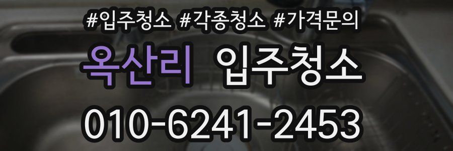 옥산리 이사청소