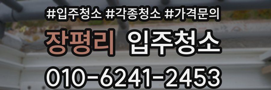 장평리 이사청소