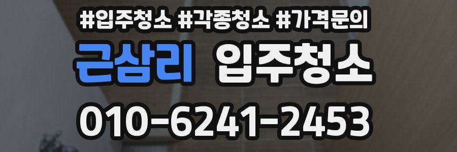 근삼리 이사청소