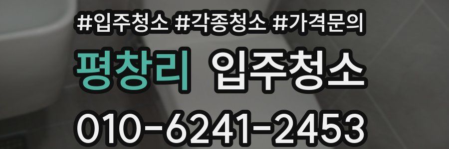 평창리 이사청소