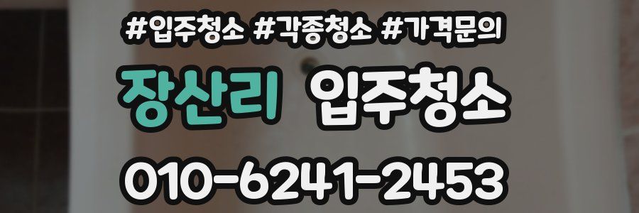 장산리 이사청소