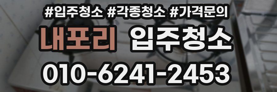 내포리 이사청소