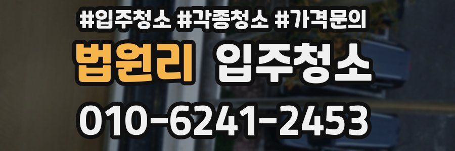 법원리 이사청소