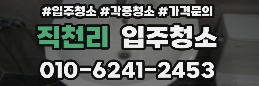 직천리 이사청소