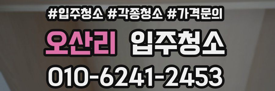 오산리 이사청소