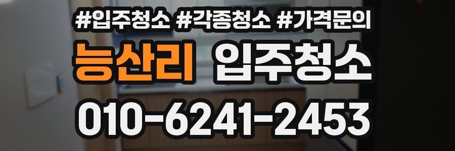 능산리 이사청소