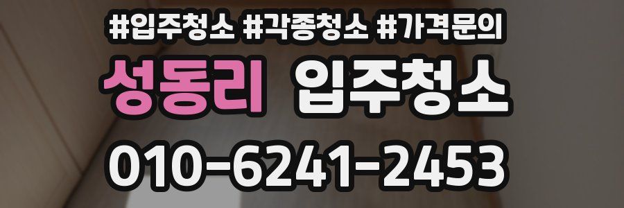 성동리 이사청소