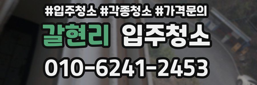 갈현리 이사청소