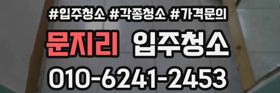 문지리 이사청소