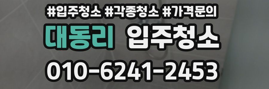 대동리 이사청소