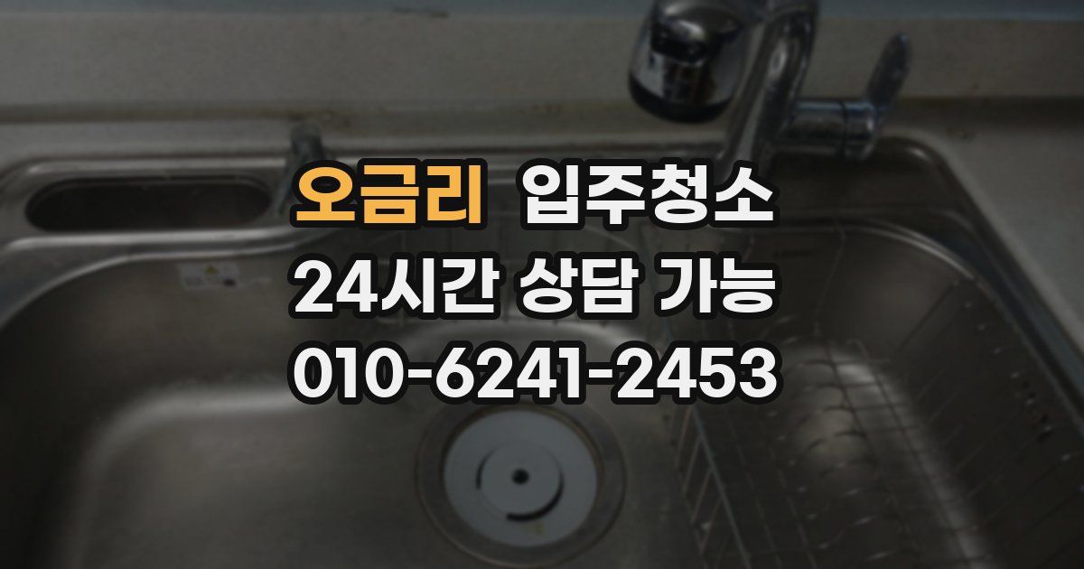 오금리 입주청소