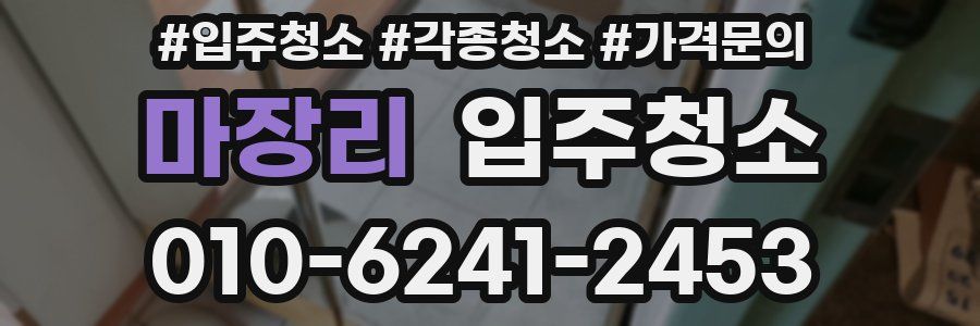 마장리 이사청소