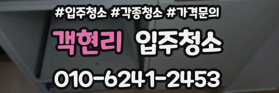 객현리 이사청소