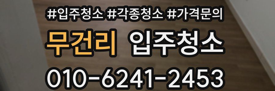 무건리 이사청소