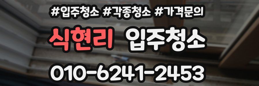 식현리 이사청소