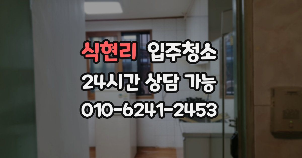 식현리 입주청소