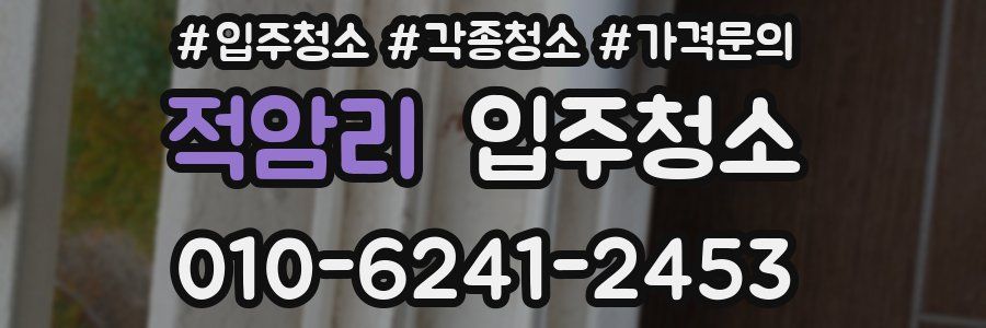 적암리 이사청소