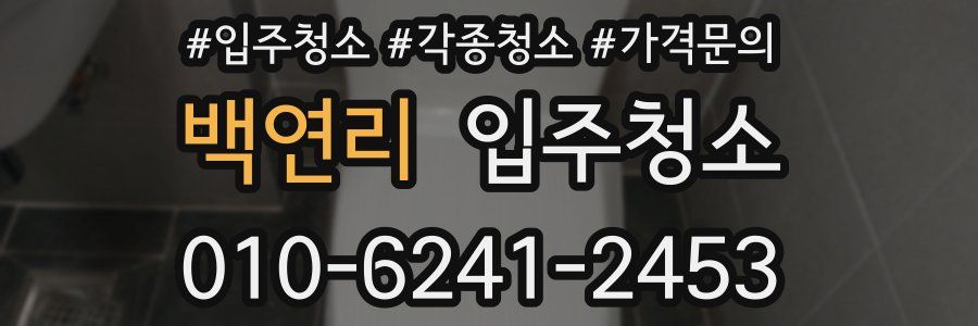 백연리 이사청소