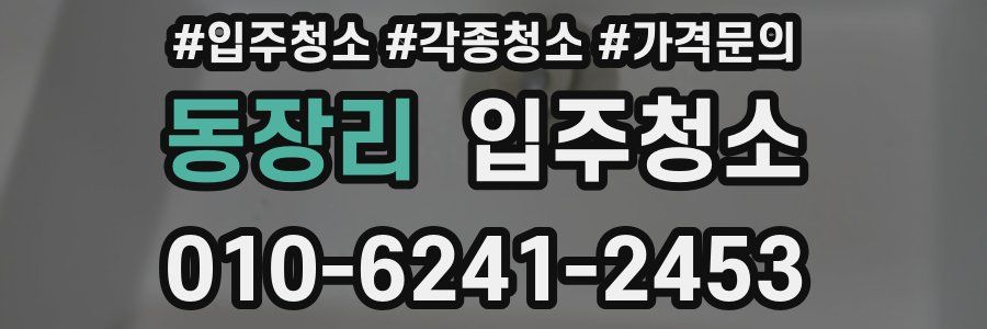 동장리 이사청소