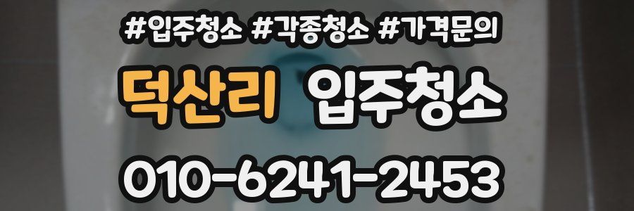 덕산리 이사청소