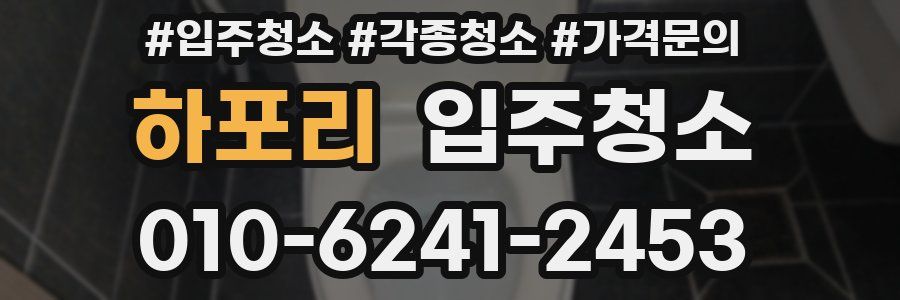 하포리 이사청소