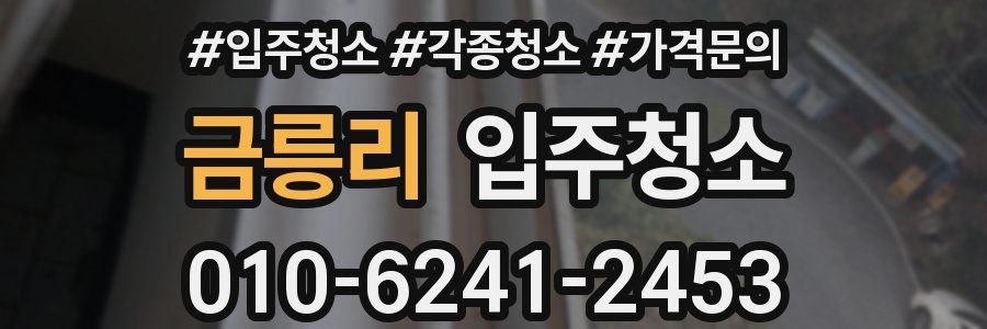 금릉리 이사청소