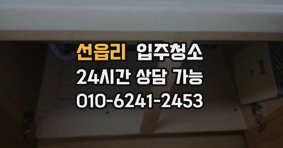 선읍리 입주청소