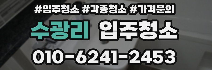 수광리 이사청소