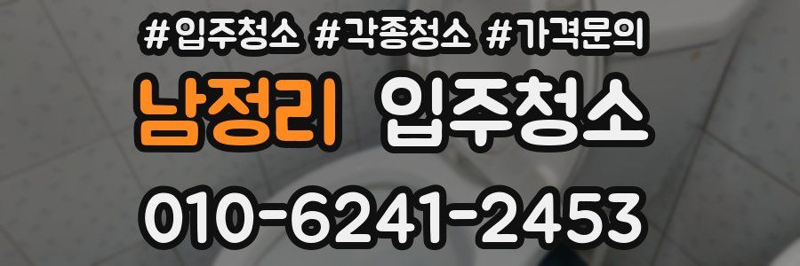 남정리 이사청소