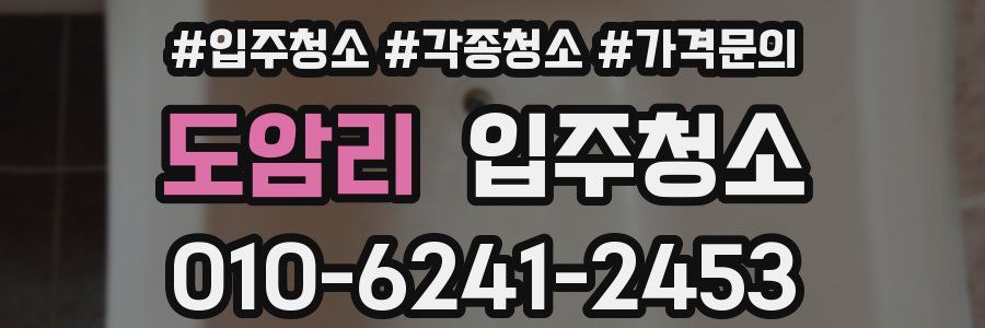 도암리 이사청소