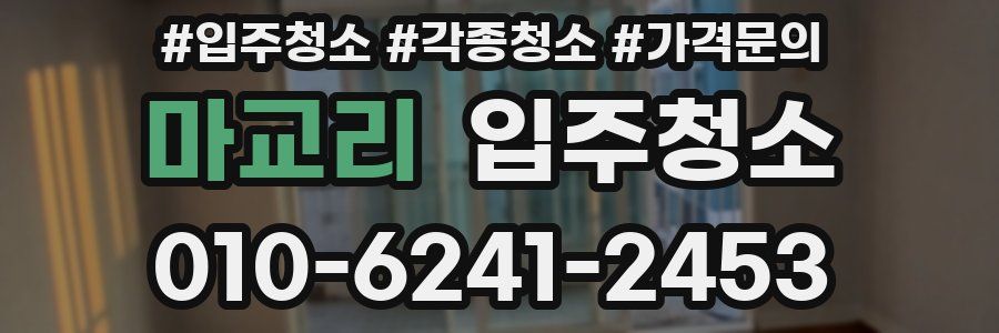 마교리 이사청소