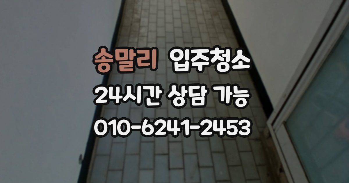 송말리 입주청소