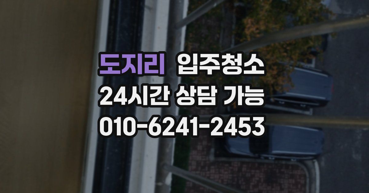 도지리 입주청소