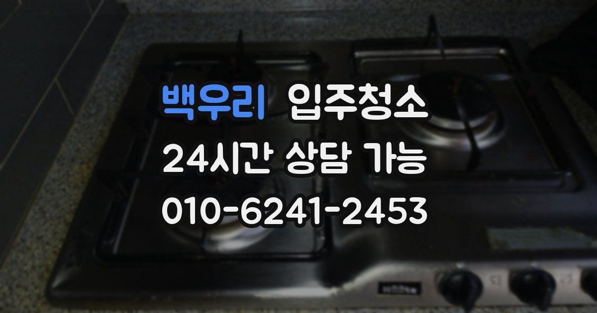 백우리 입주청소