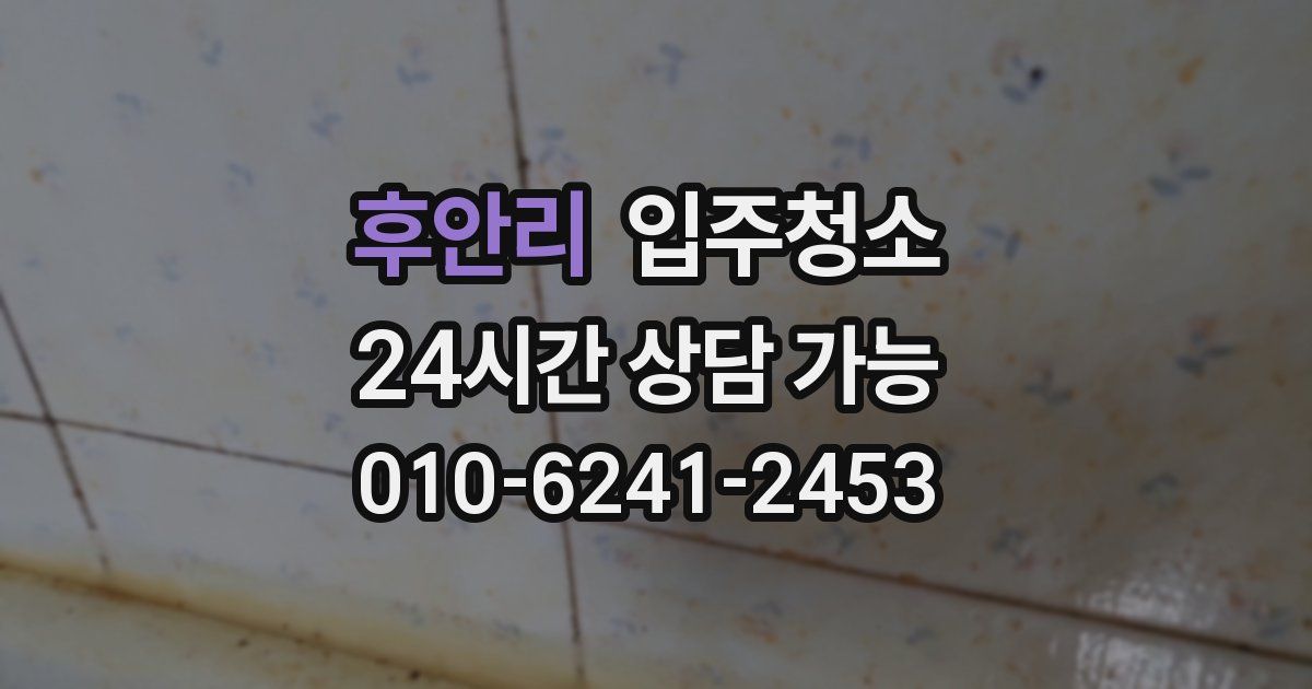 후안리 입주청소