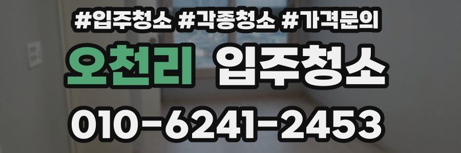 오천리 이사청소