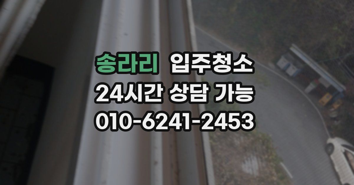 송라리 입주청소