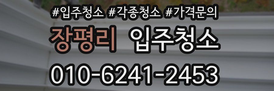 장평리 이사청소