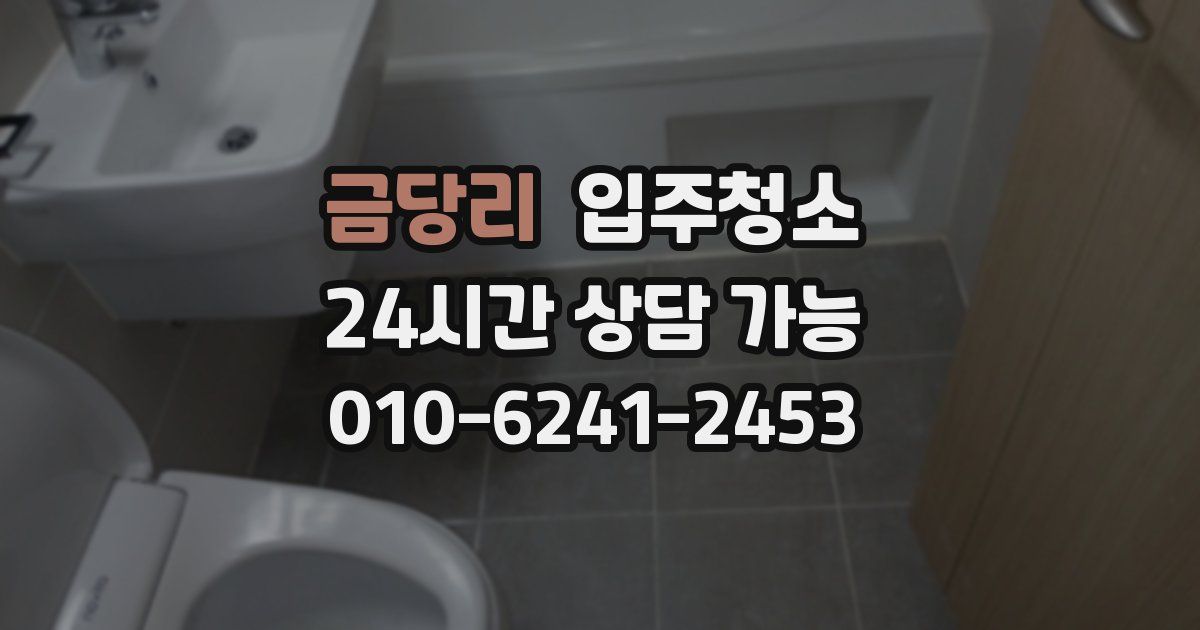 금당리 입주청소