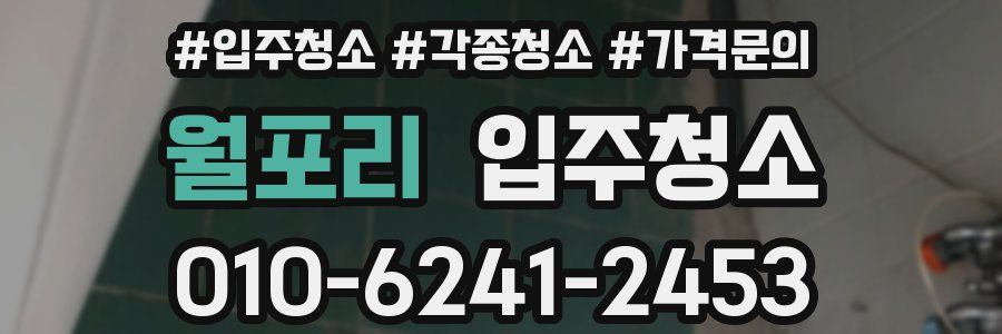 월포리 이사청소