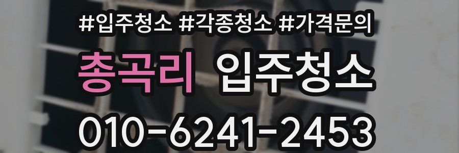 총곡리 이사청소