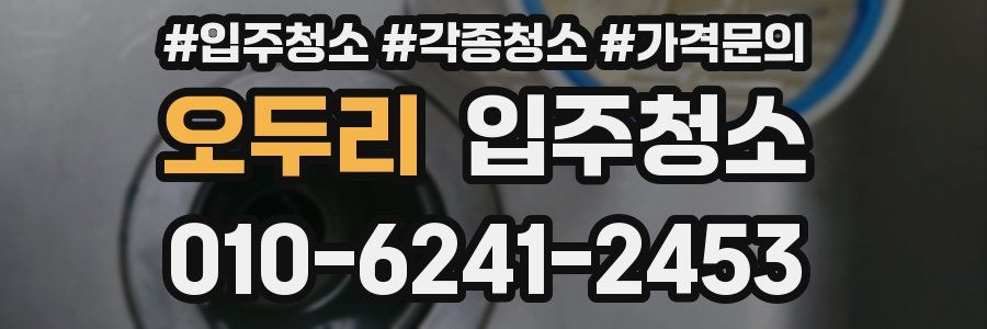오두리 이사청소