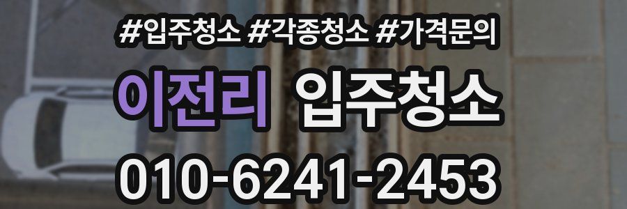 이전리 이사청소