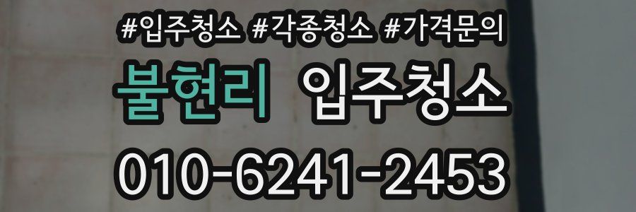 불현리 이사청소