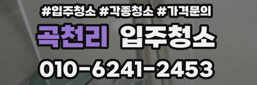 곡천리 이사청소