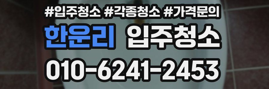 한운리 이사청소