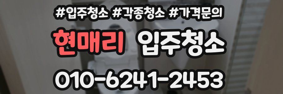 현매리 이사청소