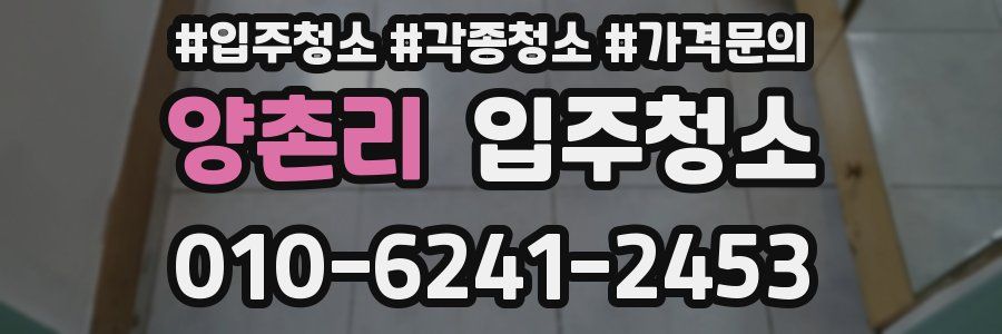 양촌리 이사청소