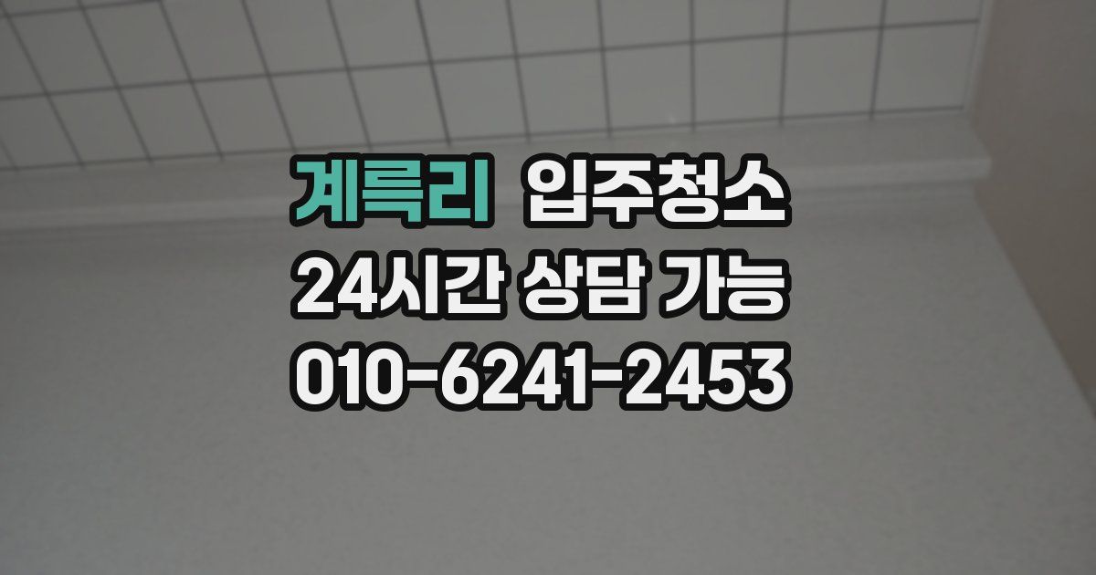 계륵리 입주청소